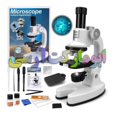 میکروسکوپ اپتیکال 1200 برابر زوم بهمراه تجهیزات و نگهدارنده موبایل