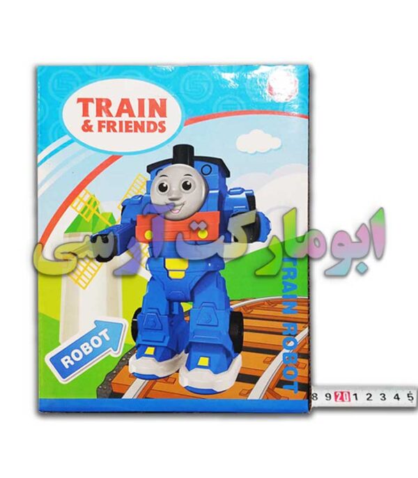 ربات قطار توماس طرح آدم آهنی باطری خور تیرانداز دستی