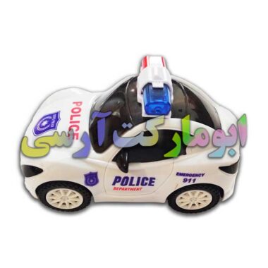 ماشین پلیس کوچک حرکتی،آژیرزن، موزیکال، چراغ 3D دار باتری خور