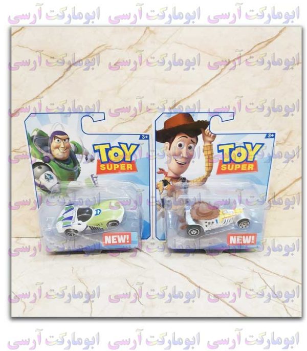 پک 1عددی ماشین های فلزی طرح شخصیت های داستان اسباب بازی toy story
