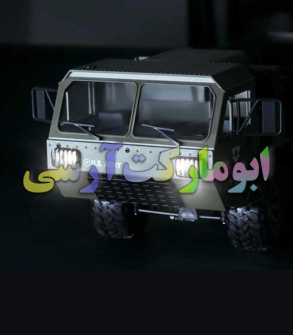 کامیون نظامی کنترلی شارژی 6WD دوربین آنلاین 48سانتی حرفه ای