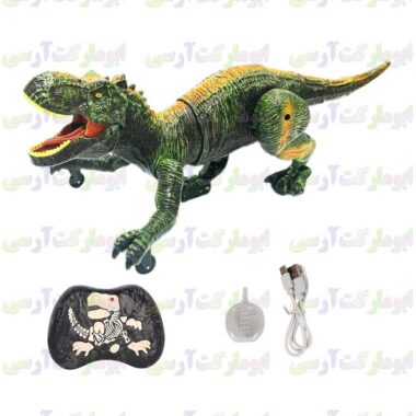 ربات دایناسور تیرکس دودزا،حرکتی،صدادار،شارژی،کنترلی با فرکانس 2.4 گیگا خیلی خفن