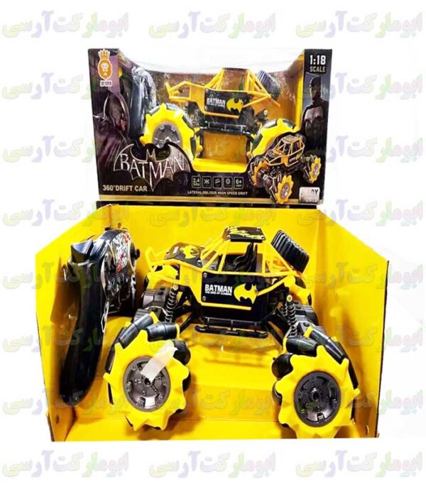 ماشین آفرود صخره نورد بتمن رویه فلزی چرخ کپسولی کنترلی شارژی خارجی فرکانس 2.4گیگا