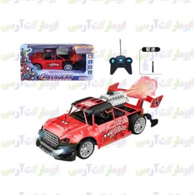 ماشین سواری سرعتی کنترلی شارژی دودزا خفن و جذاب طرح مردعنکبوتی(قرمز)