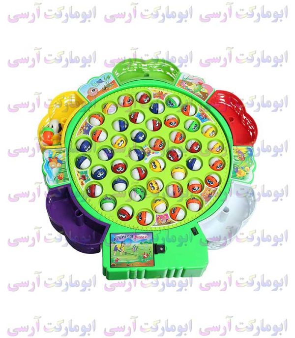 اسباب بازی ماهیگیری 45 ماهی و 5 قلاب سایز بزرگ خارجی