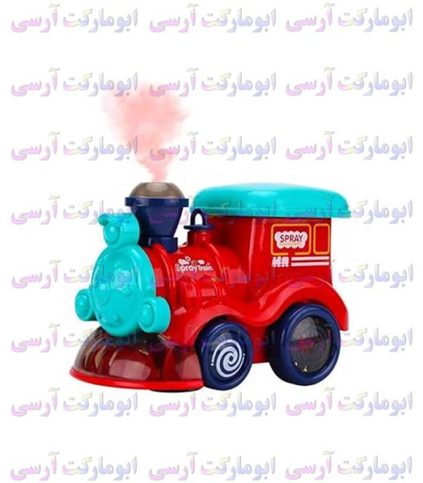 ربات قطار دودزا چراغ دار صدا دار حرکتی باتری خور