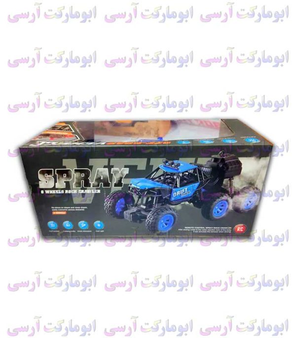 ماشین صخره نورد آفرود 6 چرخ کنترلی شارژی دودزا 27 سانتی رویه فلزی