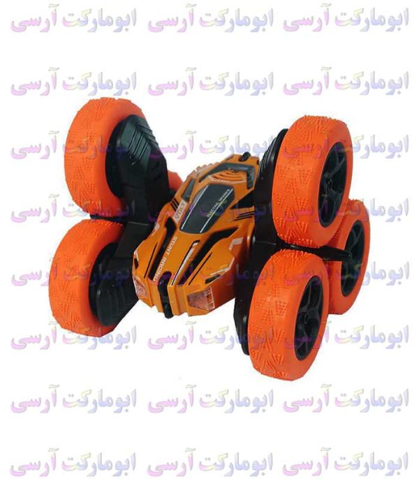 ماشین دیوانه 6 چرخ کنترلی شارژی چرخش 360 درجه فرکانس 2 4 گیگاهرتزی(فقط نارنجی)