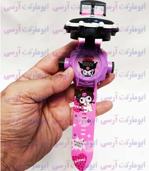 اسباب بازی ساعت مچی دیجیتال پروژکتوری طرح کرومی 24 اسلایدی