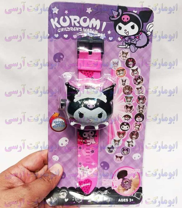 اسباب بازی ساعت مچی دیجیتال پروژکتوری طرح کرومی 24 اسلایدی