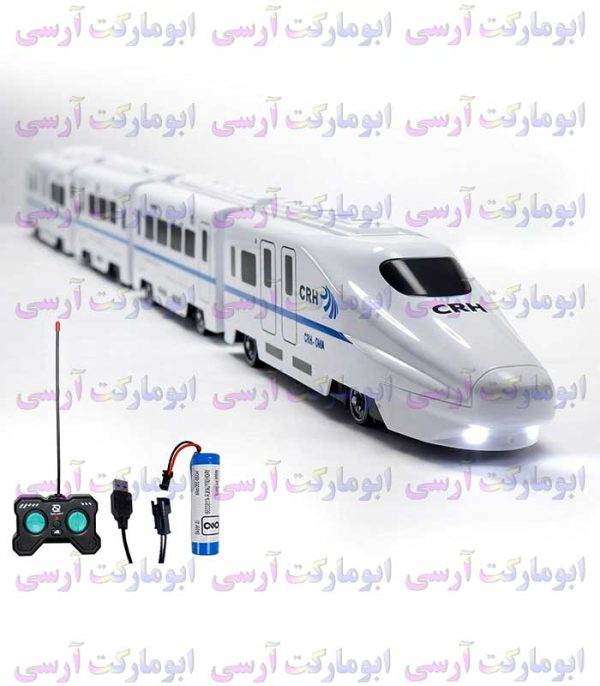 قطار مترو 2سر و 2 واگن کنترلی شارژی حرکتی صدا و چراغ دار