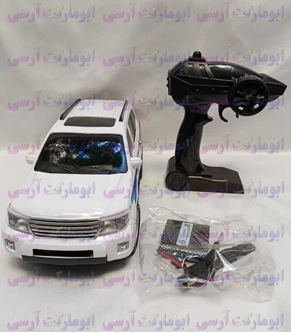 ماشین تویوتا لندکروز کنترل تفنگی شارژی دودزا 33 سانتی فرکانس 2 4 گیگاهرتزی