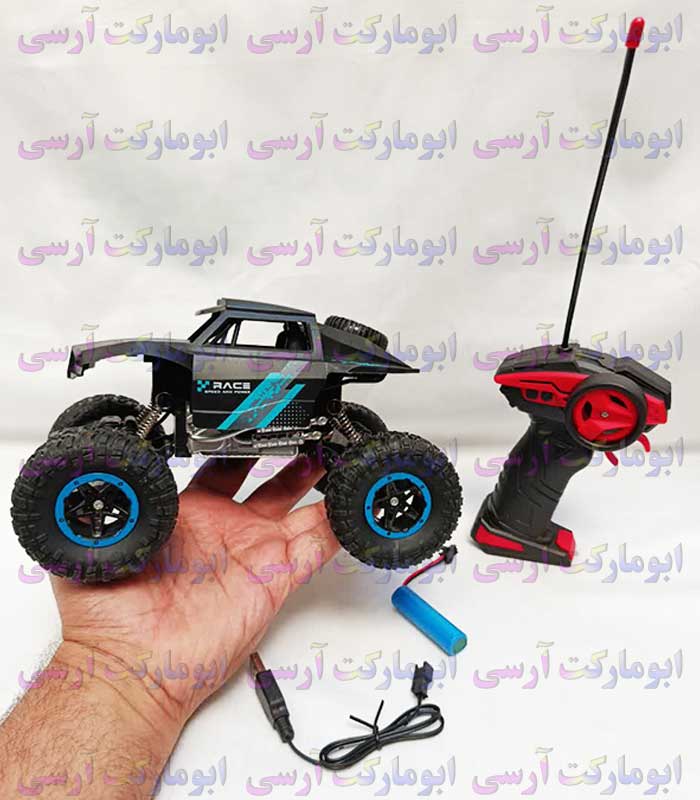 ماشین آفرود کنترل تفنگی شارژی کمک فنردار با کیفیت