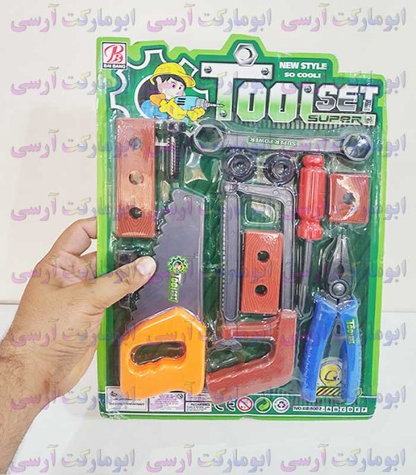اسباب بازی ابزار آلات رو کارتی 12 قطعه خارجی