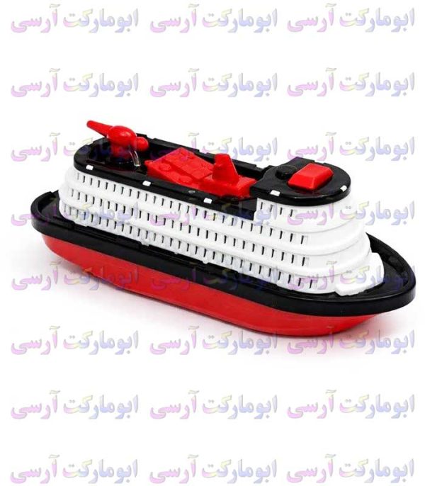 abumarketrc-10456 ربات کشتی اقیانوسپیما چراغدار صدادار باتری خور(باقابلیت پاشش آب)