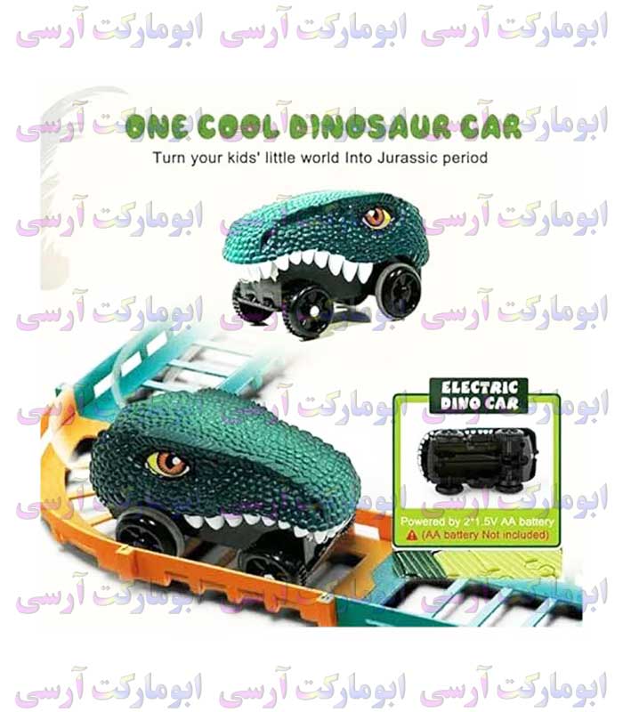 اسباببازی ریسینگ ماشین دایناسوری باتری خور خارجی