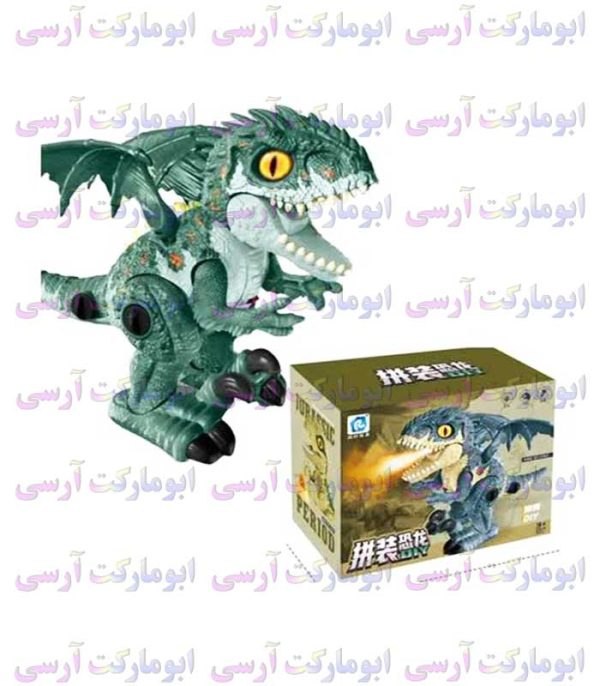 ربات اژدهای بال‌دار موزیکال چراغ دار دودزا باتری خور