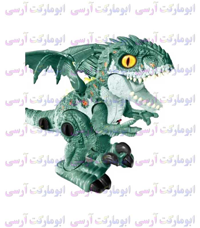 ربات اژدهای بالدار موزیکال چراغ دار دودزا باتری خور