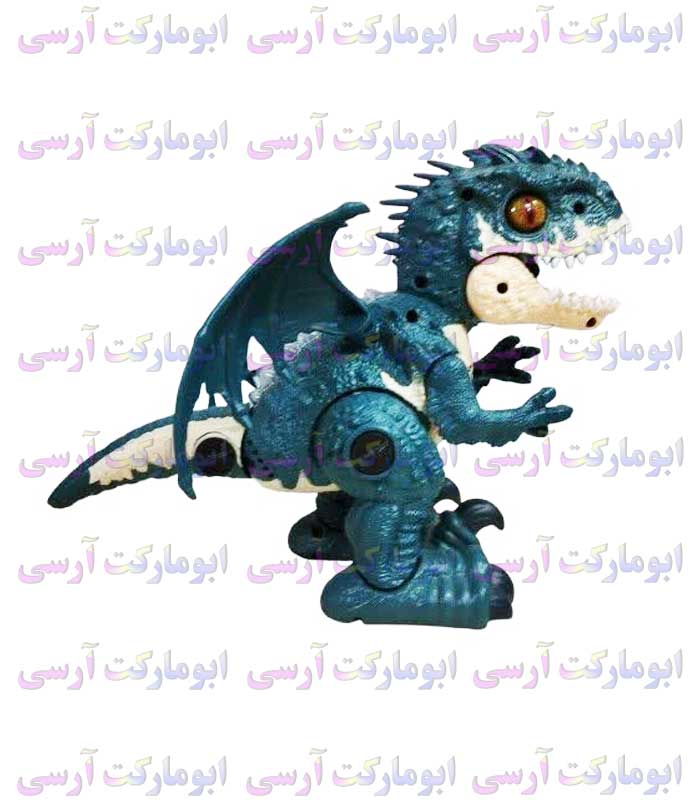 ربات اژدهای بالدار موزیکال چراغ دار دودزا باتری خور