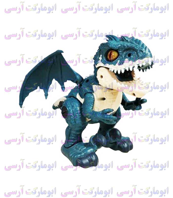ربات اژدهای بالدار موزیکال چراغ دار دودزا باتری خور