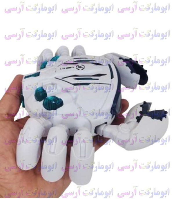  ربات خرچنگ موزیکال حرکتی چراغ دار باتری خور ( دودزا نیست )