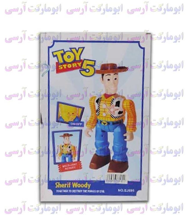 ربات وودی بهمراه فیگور فورکی صدادار چراغ دار باتری خور