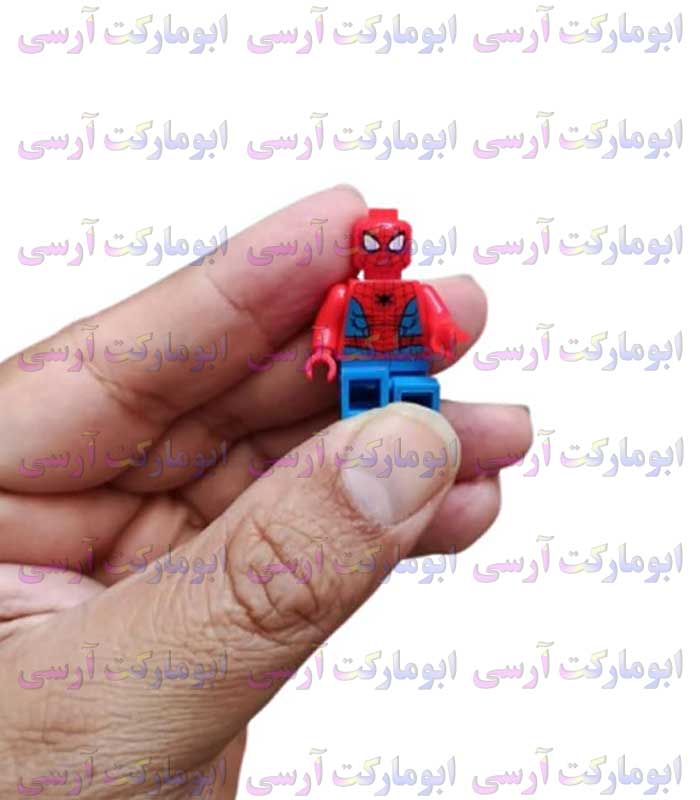 ست 16 عددی مینی فیگور مرد عنکبوتی مغناطیسی به همراه اکسسوری