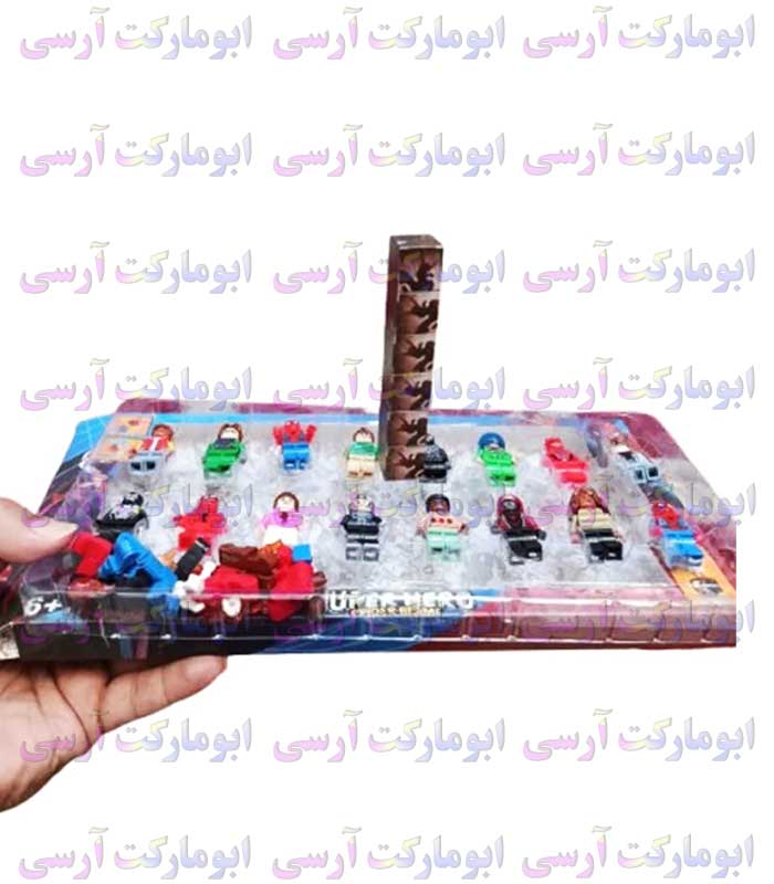 ست 16 عددی مینی فیگور مرد عنکبوتی مغناطیسی به همراه اکسسوری