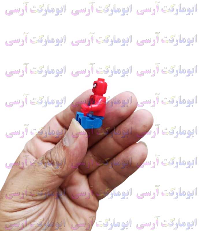 ست 16 عددی مینی فیگور مرد عنکبوتی مغناطیسی به همراه اکسسوری