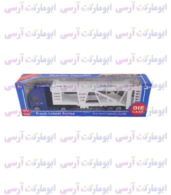 ماکت تریلی حمل ماشین سایز کوچک کله فلزی